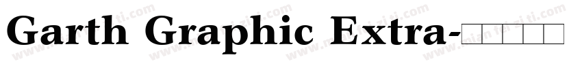 Garth Graphic Extra字体转换